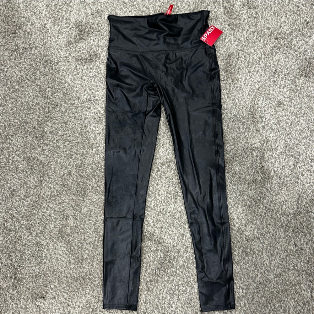 NEW Spanx Faux Leather Leggings medium
